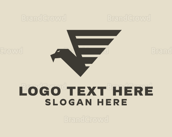 Brown Falcon Bird Logo