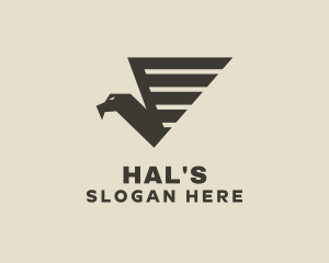 Brown - Brown Falcon Bird logo design