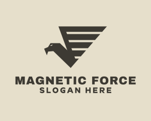 Brown Falcon Bird logo design