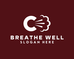 Asthma - Cough Breath Letter C logo design