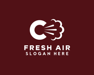 Breath - Cough Breath Letter C logo design