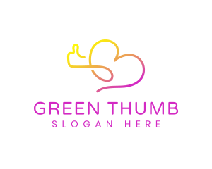 Love Thumbs Up logo design