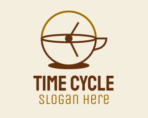 Coffee Time Clock  logo design