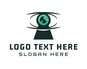 Ophthalmologist - CCTV Tech Eye logo design