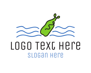 Water - Bottle Water Bar logo design