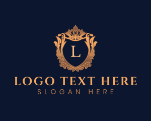 Luxurious - Deluxe Crest Shield logo design