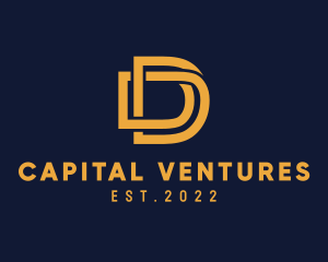 Capital - Golden Luxury Letter D logo design