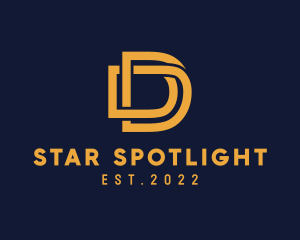 Golden Luxury Letter D logo design