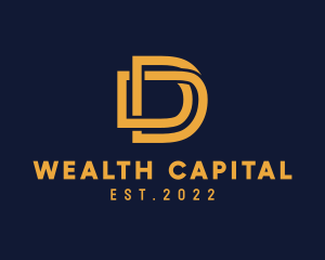 Capital - Golden Luxury Letter D logo design