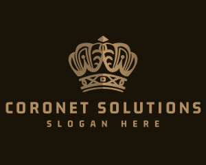 Bronze Crown Monarch logo design