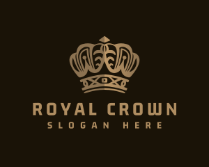 Bronze Crown Monarch logo design