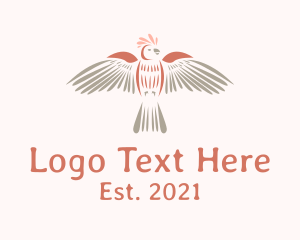 Finch - Wild Cockatoo Bird logo design