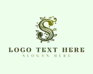 Elegant Floral Letter S Logo