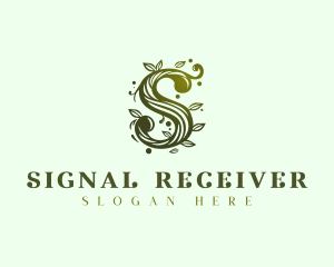 Elegant Floral Letter S logo design