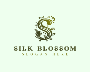 Elegant Floral Letter S logo design