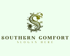 Elegant Floral Letter S logo design