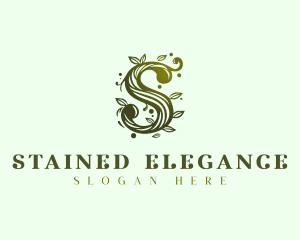 Elegant Floral Letter S logo design