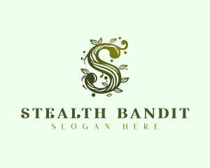 Elegant Floral Letter S logo design