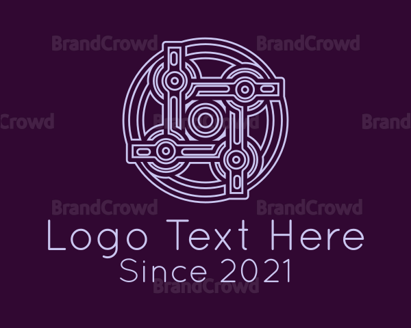 Purple Celtic Decoration Logo