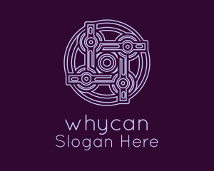 Purple Celtic Decoration Logo