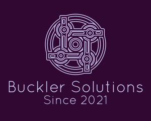 Buckler - Purple Celtic Decoration logo design