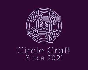 Purple Celtic Decoration logo design