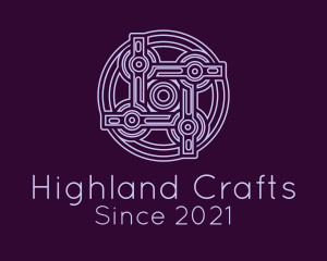 Scottish - Purple Celtic Decoration logo design