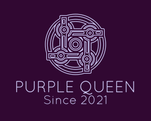 Purple Celtic Decoration logo design