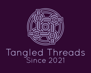 Purple Celtic Decoration logo design