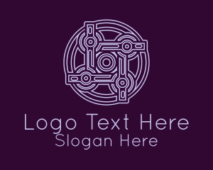 Purple Celtic Decoration Logo