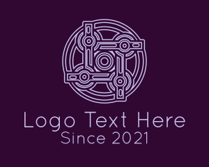 Scottish - Purple Celtic Decoration logo design