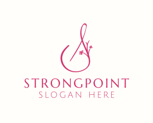 Pink Boutique Letter S  Logo
