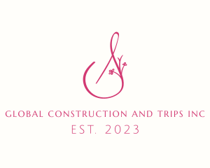 Skincare - Pink Boutique Letter S logo design