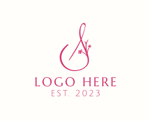 Scent - Pink Boutique Letter S logo design