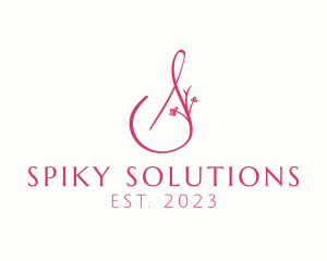 Pink Boutique Letter S  logo design