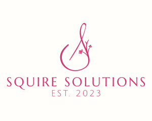 Pink Boutique Letter S  logo design