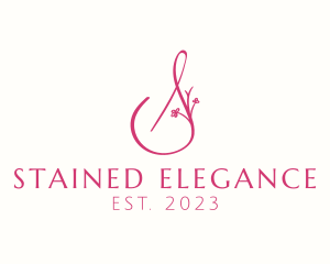 Pink Boutique Letter S  logo design