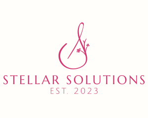 Pink Boutique Letter S  logo design