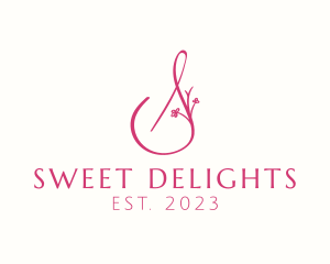 Pink Boutique Letter S  logo design