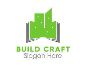 Building Book Pages logo design