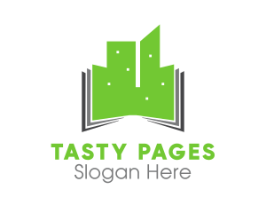 Building Book Pages logo design