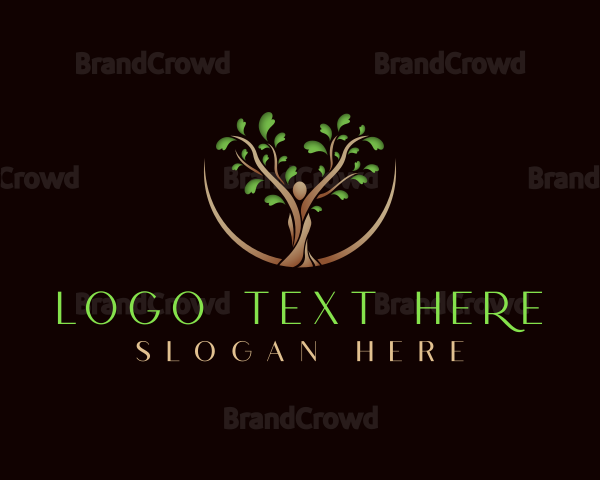 Botanical Tree Human Logo