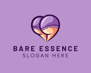 Sexy Bikini Heart  logo design