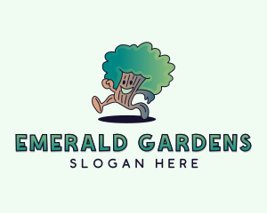 Eco Oak Tree Gardening logo design