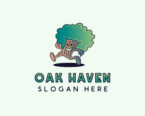 Eco Oak Tree Gardening logo design