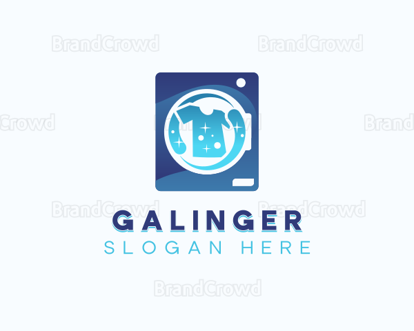 Washing Laundry Shirt Logo