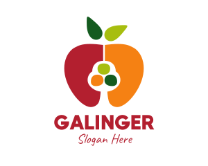 Supermarket - Colorful Apple Seed logo design