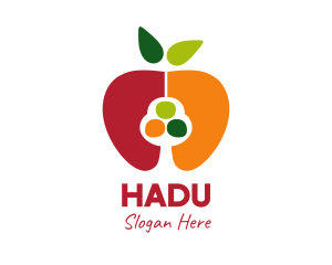 Tree - Colorful Apple Seed logo design