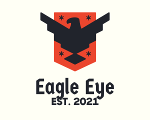 Patriotic Eagle Shield Tactical logo design