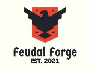 Feudal - Patriotic Eagle Shield Tactical logo design